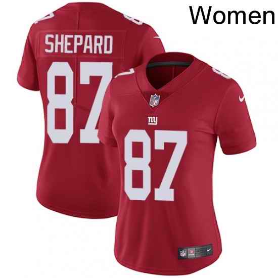 Womens Nike New York Giants 87 Sterling Shepard Elite Red Alternate NFL Jersey